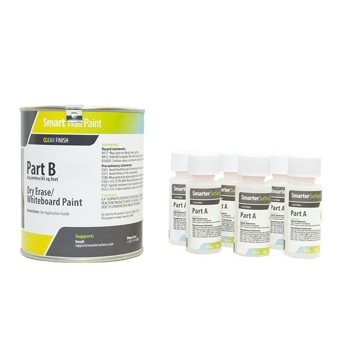 Whiteboard Paint - 6sqm Coverage - Transparent