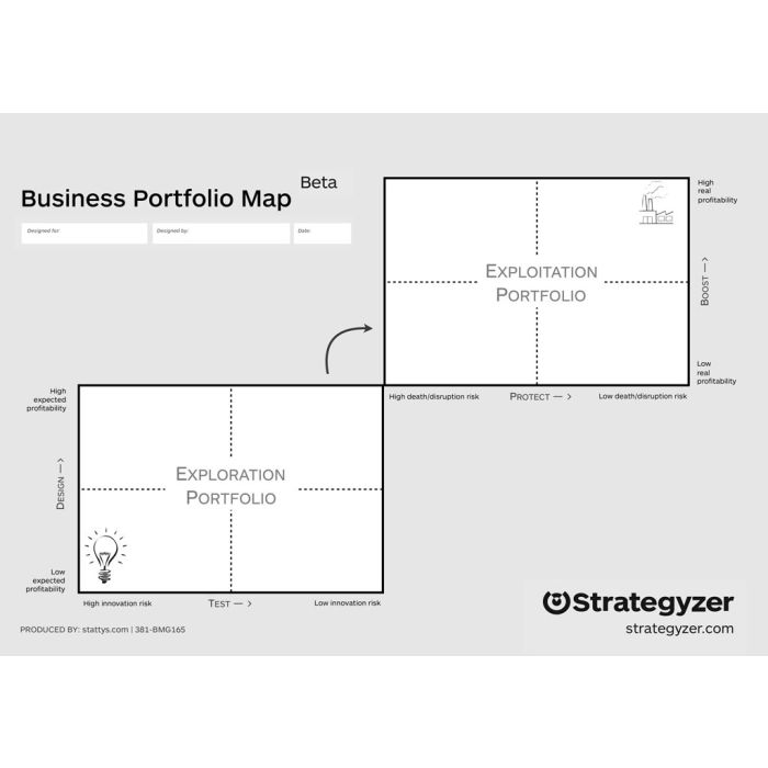 reservering evenaar ramp Business Portfolio Map A4 250g