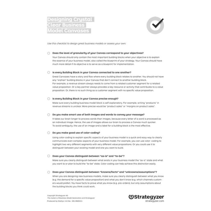 Designing Crystal Clear BMC – Checklist