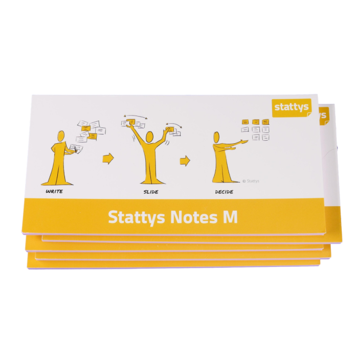 Stattys Notes M, pack of 5 light violet, electrostatic self-adhesive moderation cards, self-adhesive notepaper, sticky magnetic notes, moderation card, stattys, stickynotes, stattys notes, statty, electrostatic foil, notepad, pad for drawing, office set, 