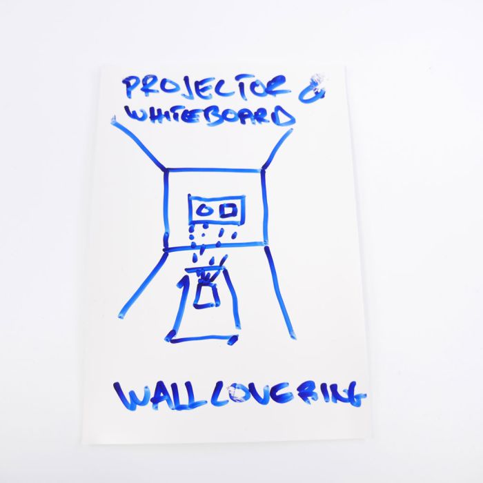 Smart Projector & Whiteboard Wallcovering Sample A6