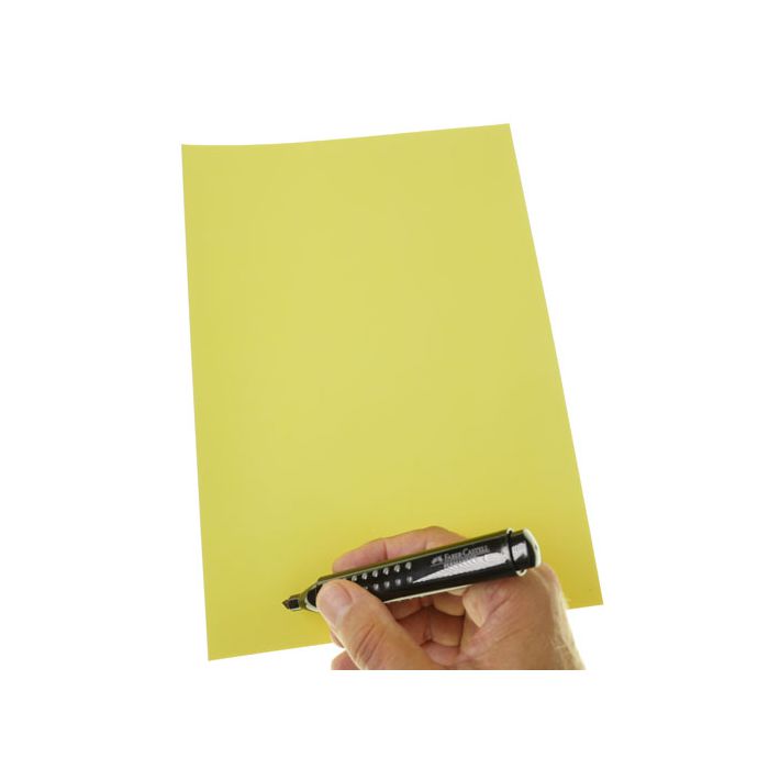 Stattys Notes XL yellow,  electrostatic self-adhesive moderation cards, self-adhesive notepaper, sticky magnetic notes, moderation card, stattys, stickynotes, stattys notes, statty, electrostatic foil, notepad, pad for drawing, office set