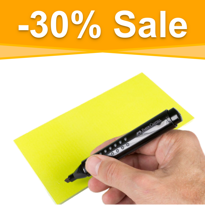 Stattys Notes M Beta yellow, electrostatic self-adhesive moderation cards, self-adhesive notepaper, sticky magnetic notes, moderation card, stattys, stickynotes, stattys notes, statty, electrostatic foil, notepad, pad for drawing, office set, static notep