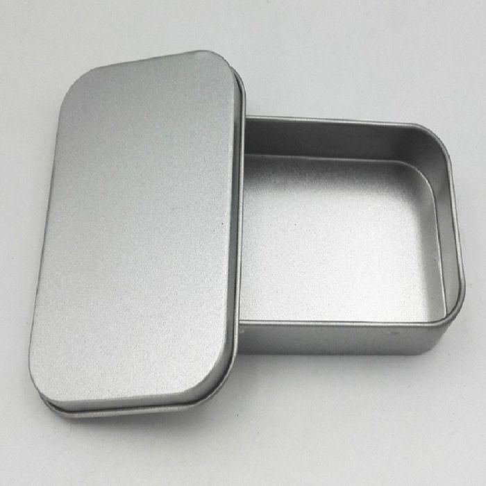 Plain rectangle tin box