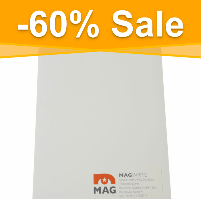 MagWrite Matt - magnetisches Whiteboard Wand A5 Muster
