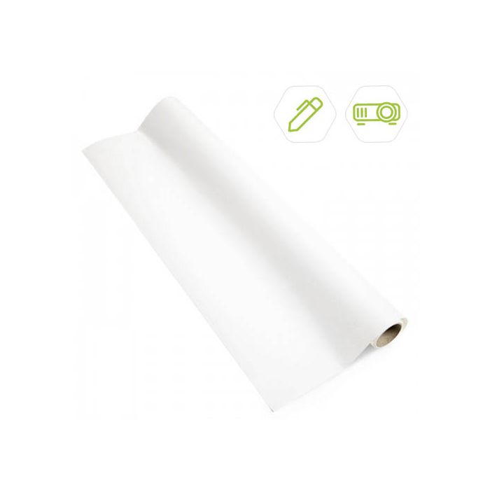 2-in-1 Wallcovering - Projector & Whiteboard 10m² - White