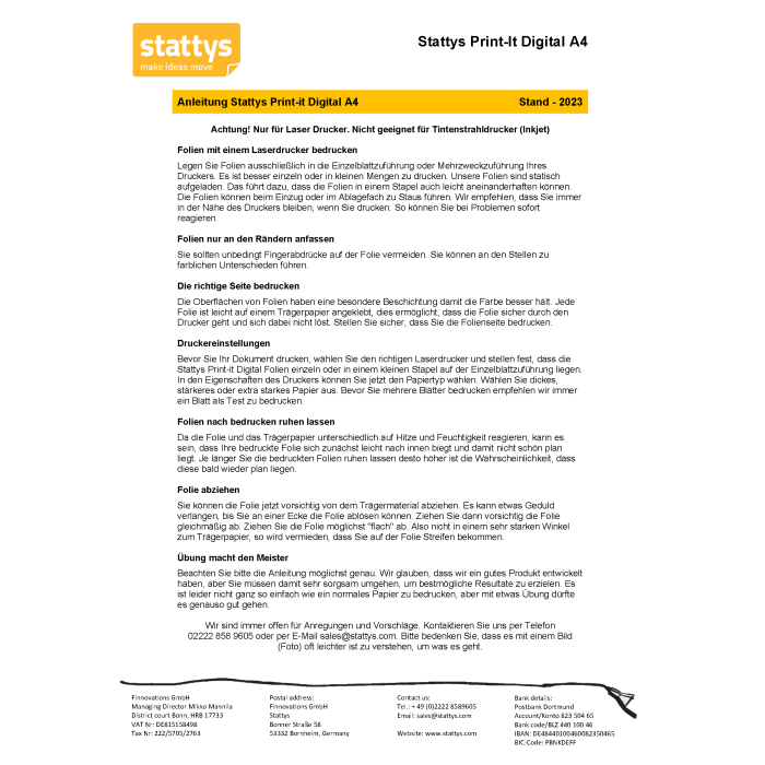 Stattys Print-it Digital SRA3 (250)