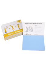 Set in 5 Farbe blau, elektrostatisch selbstklebende Moderations-Karten, selbstklebendes Notizpapier, Sticky Magnetic Notes, Moderations-Karte, stattys, sticky notes, stattys notes, statty, static notes, Folie elektrostatisch, Notizzettel, Block zum Male