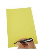 Stattys Notes XL yellow,  electrostatic self-adhesive moderation cards, self-adhesive notepaper, sticky magnetic notes, moderation card, stattys, stickynotes, stattys notes, statty, electrostatic foil, notepad, pad for drawing, office set