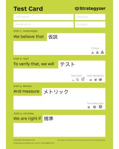 Business Model Test Cards (A6), JP