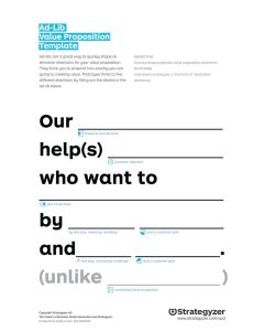 ad-lib Value Proposition Template