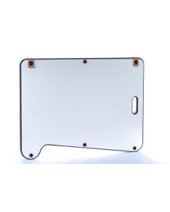 Ideenbrett halbeshemd - mobiles Whiteboard - 78x58x3 cm