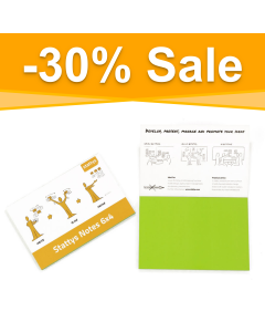 Stattys Notes 6“ x 4“ (15.3 x 10.2 cm),  green, electrostatic self-adhesive moderation cards, self-adhesive notepaper, sticky magnetic notes, moderation card, stattys, stickynotes, stattys notes, statty, electrostatic foil, notepad, pad for drawing, offic